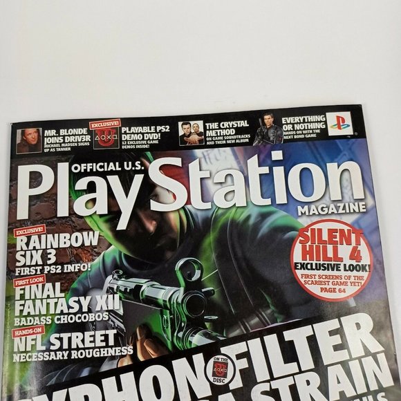 PlayStation Magazine Syphon Filter 04' Issue 77 INCLUDES DEMO DISC *MINOR WEAR - Picture 3 of 14